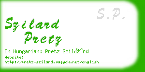 szilard pretz business card